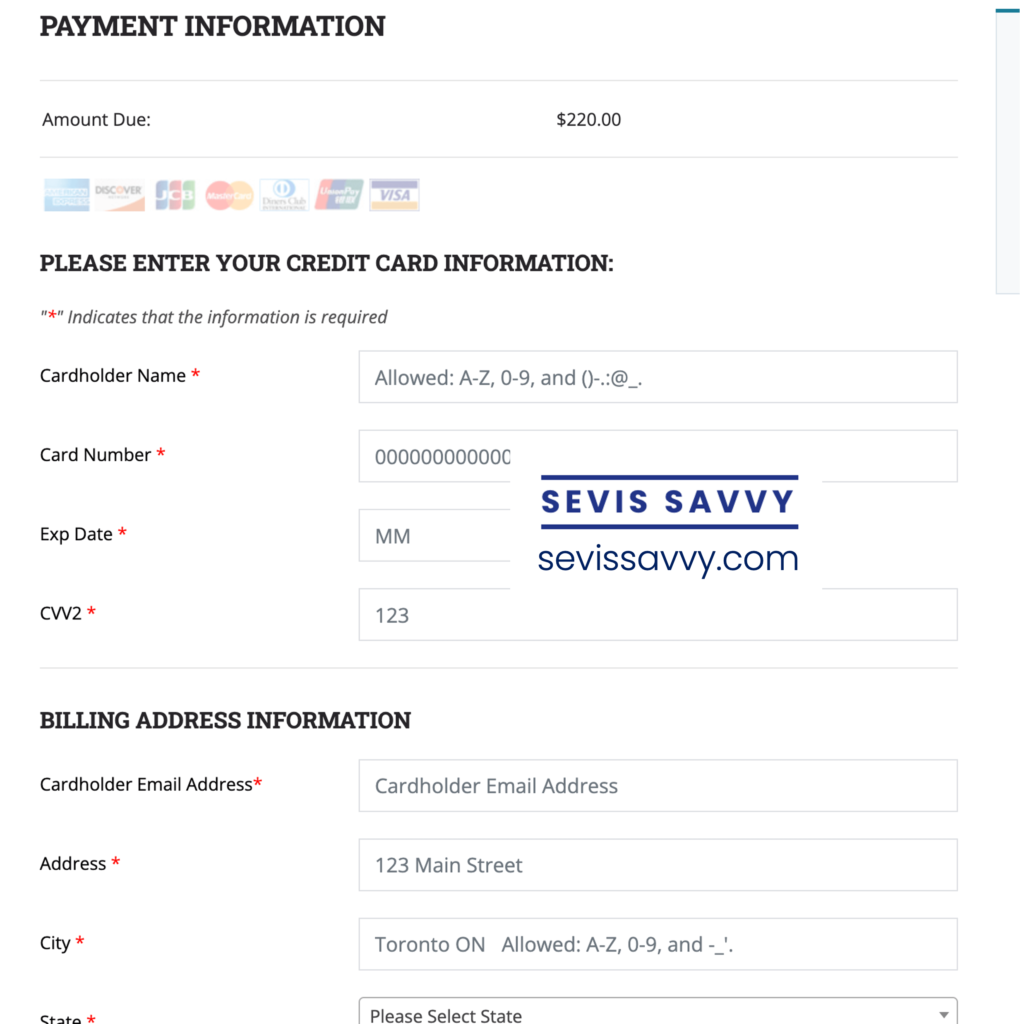 How to change the SEVIS fee payment method - SEVIS SAVVY